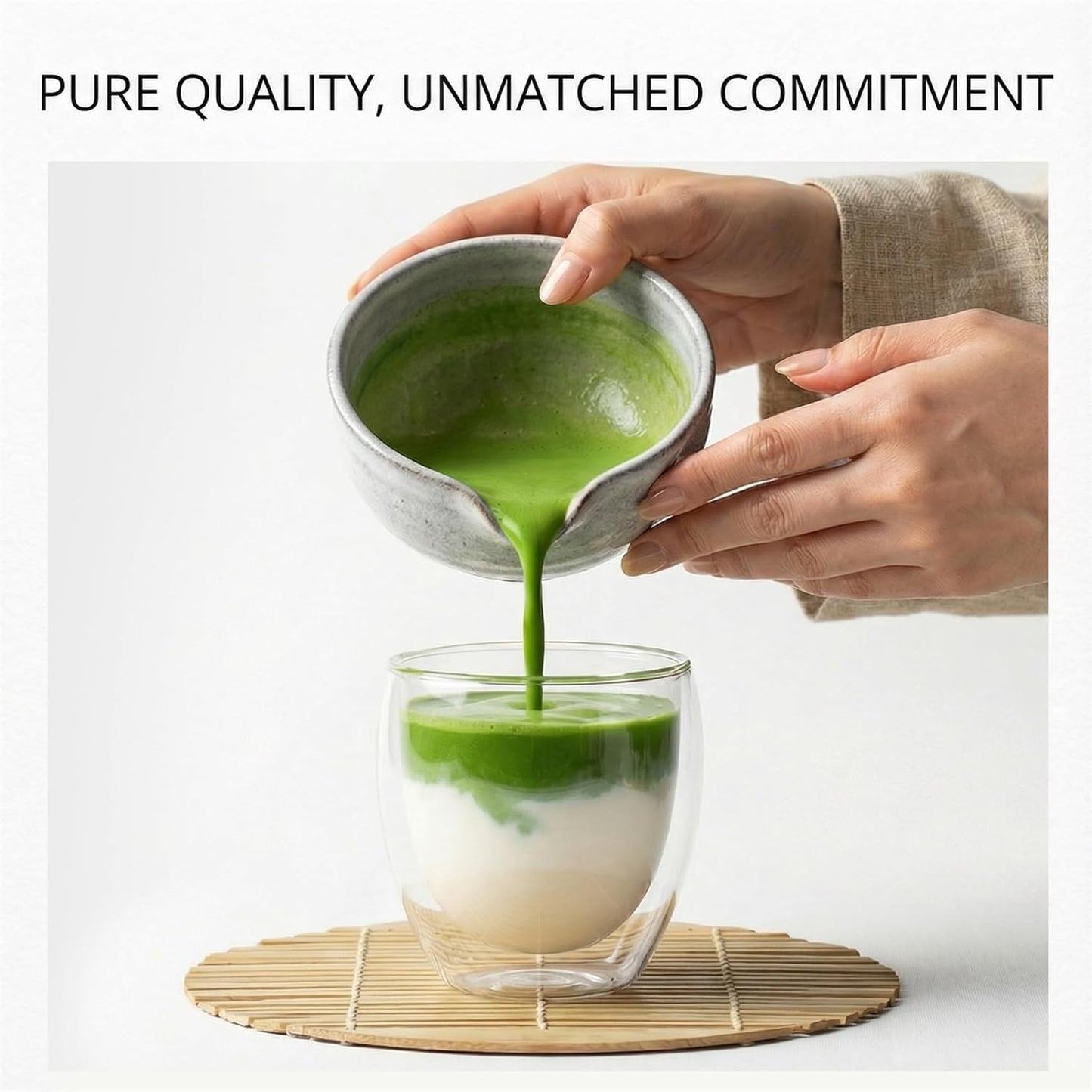 Vitanori Organic Ceremonial Grade Matcha Green Tea Powder – Smooth, Vibrant Green, Low Bitterness, First Harvest,USDA Certified 40g